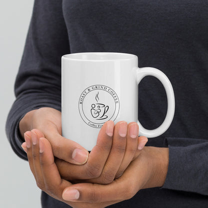 Roast & Grind White "Oh Sip!" Mug